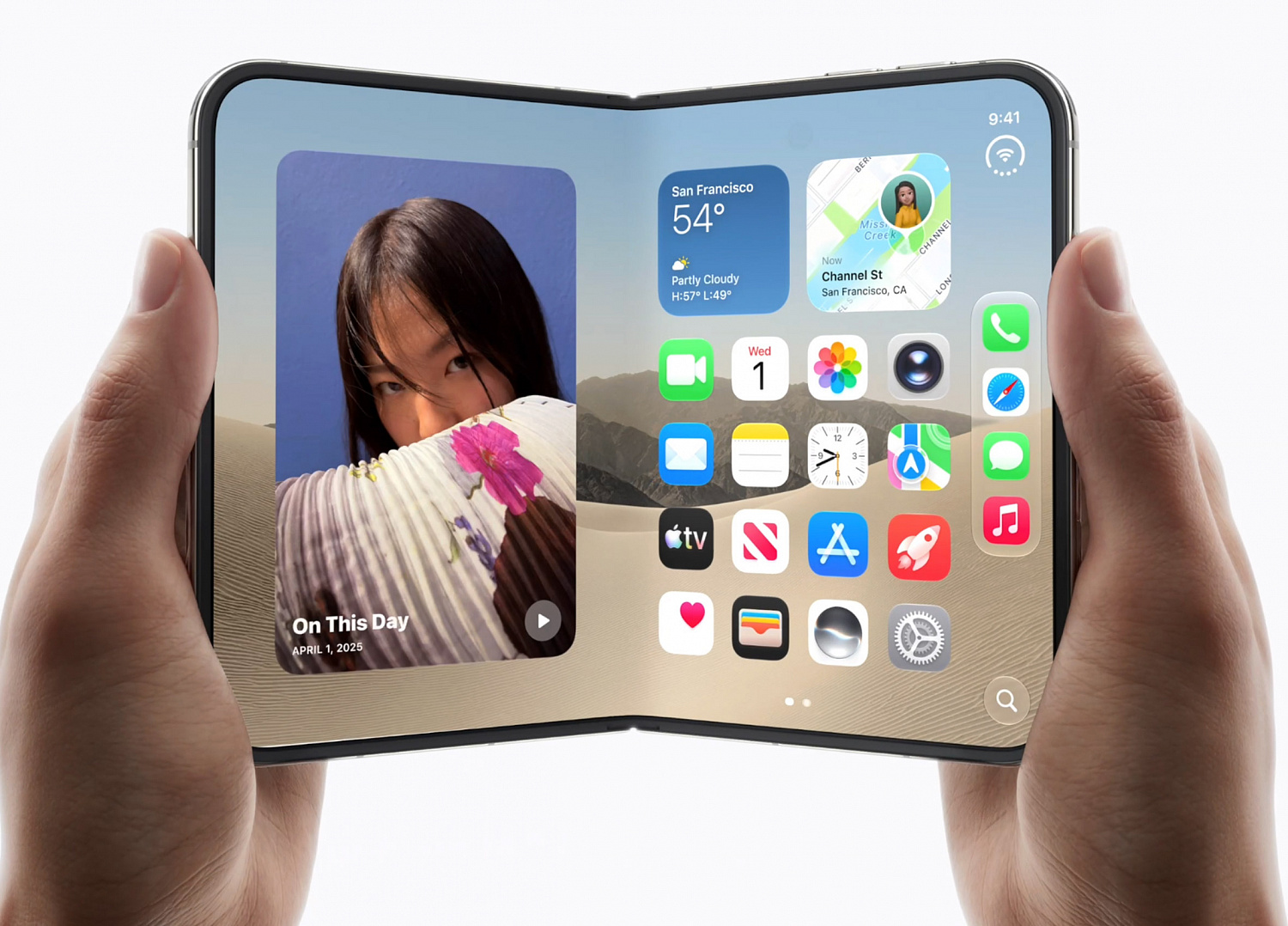 Apple выпустила складной iPhone размером с паспорт